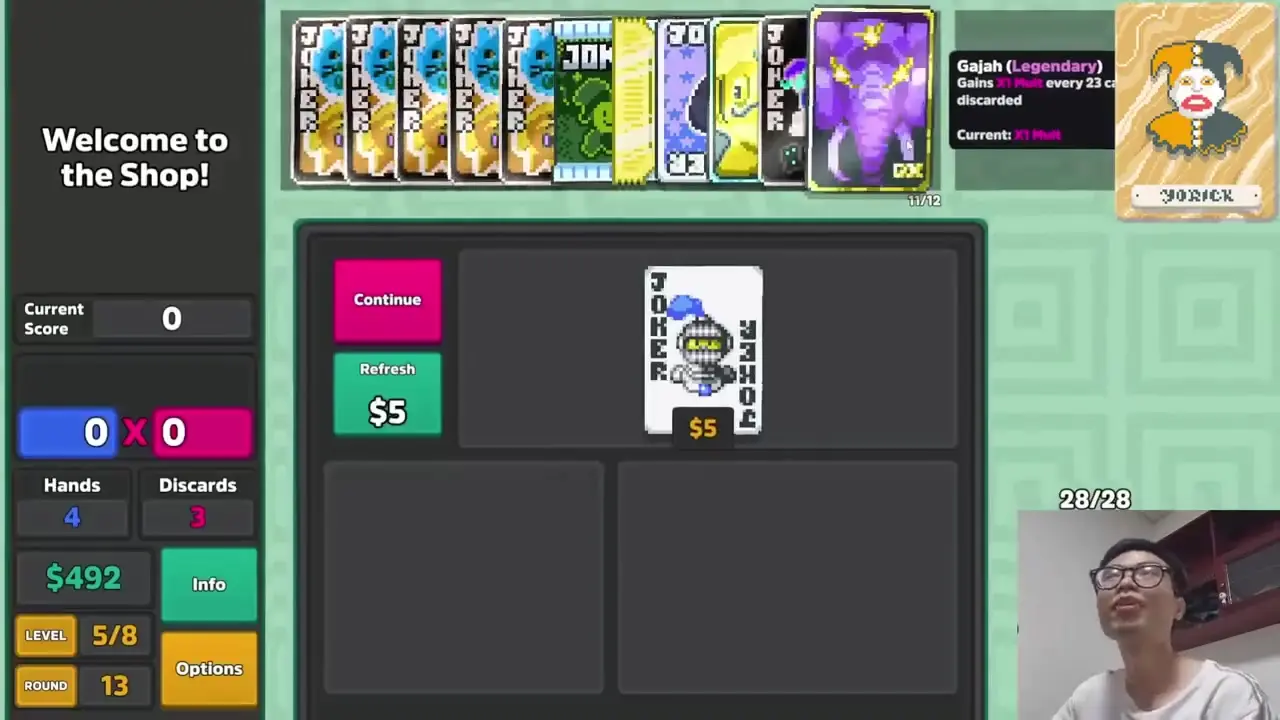 The hand showing the build in action